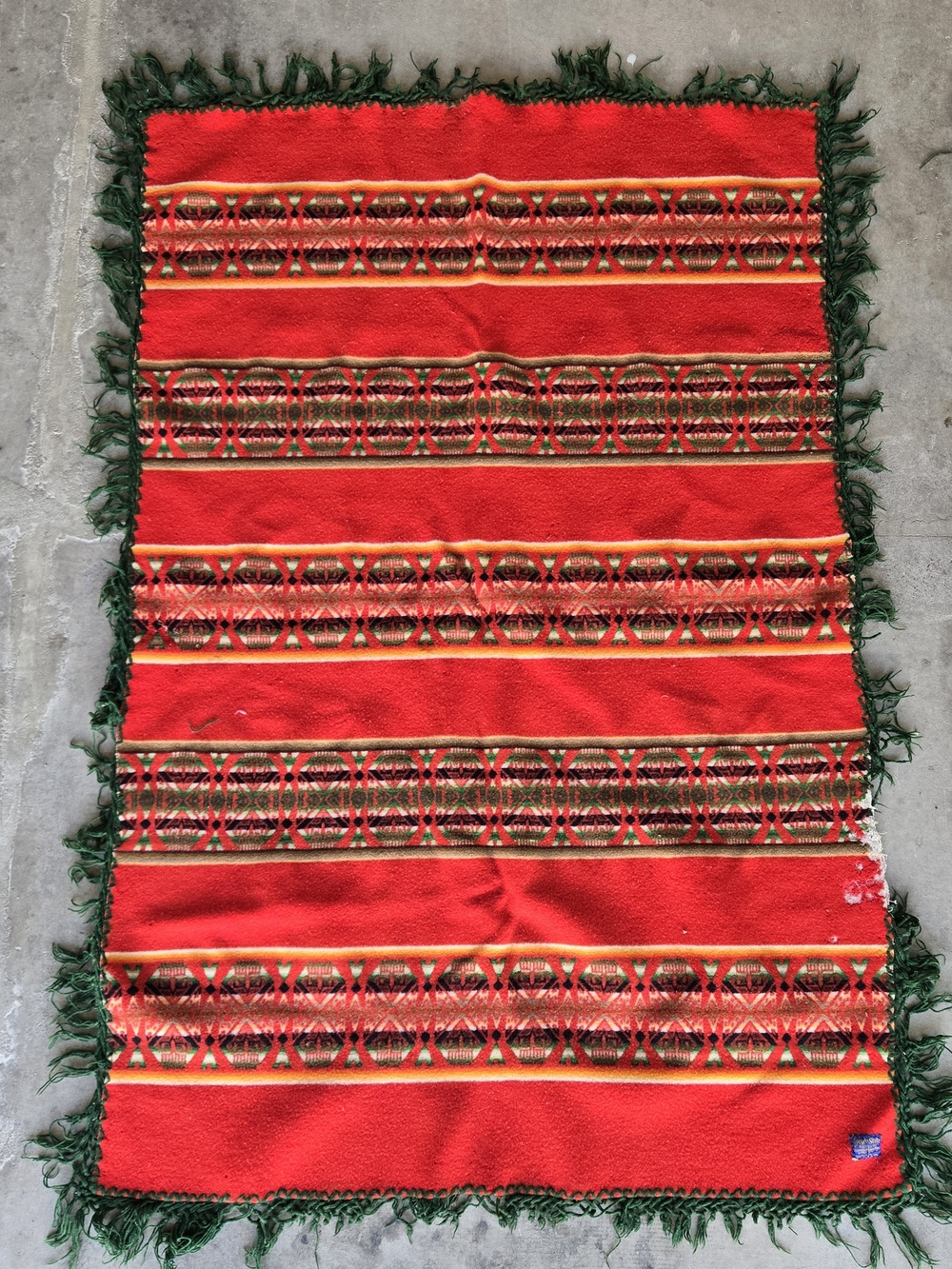 Vintage Beaver State Pendleton Wool Blanket